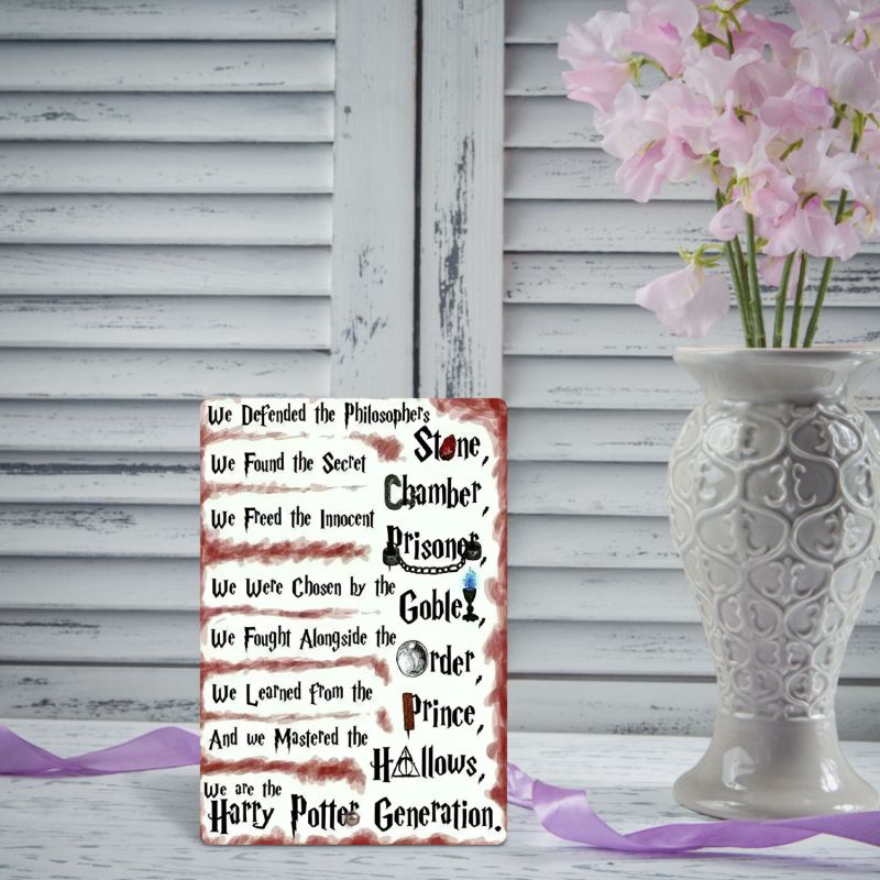 Acrylic Harry Potter Quote Printed Tabletop Frame for Bedroom, Living Room & Office Harry Potter Theme Return Gift Birthday Gift For Kids, Friends & Harry Potter Fans